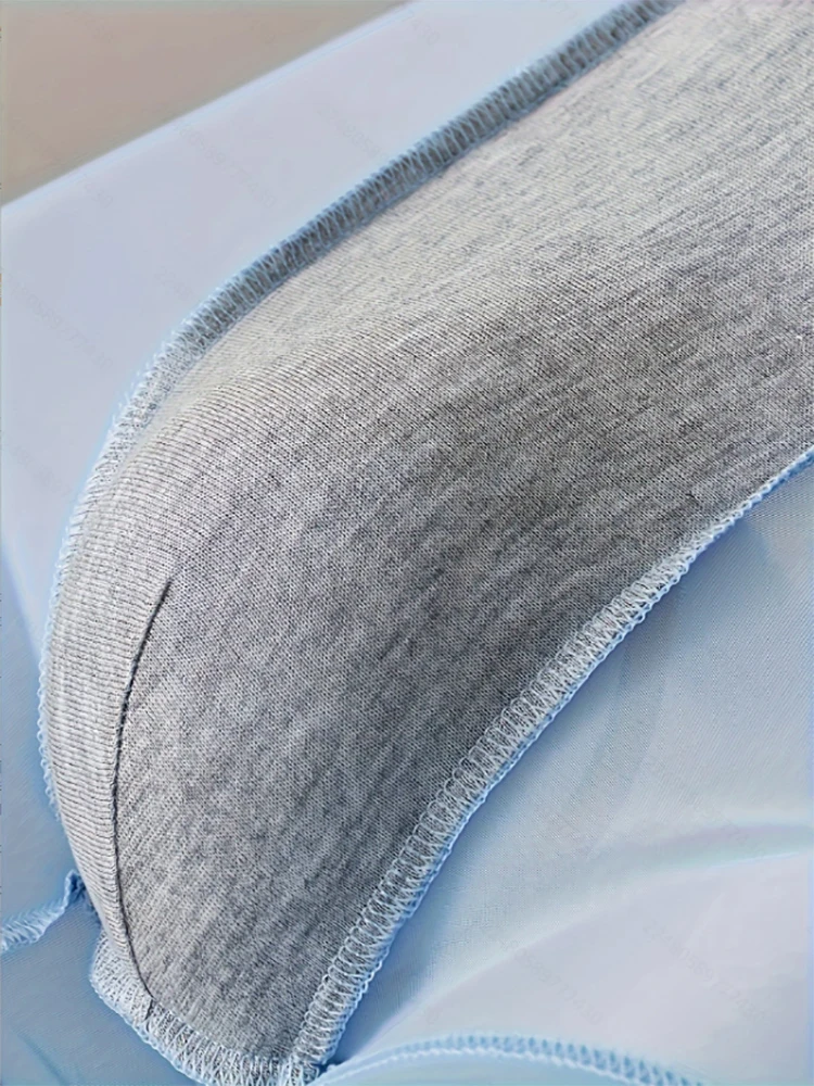 سراويل داخلية بوكسر من الحرير الجليدي مكونة من 4 قطع للرجال: مجموعة ملابس داخلية مريحة ومسامية