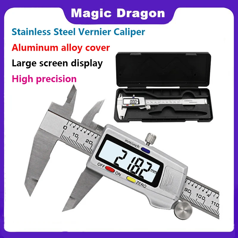 Stainless Steel Electronic Digital Caliper Measuring Tool 0-150mm Ultra Precision Measuring Instrument Vernier Calipers