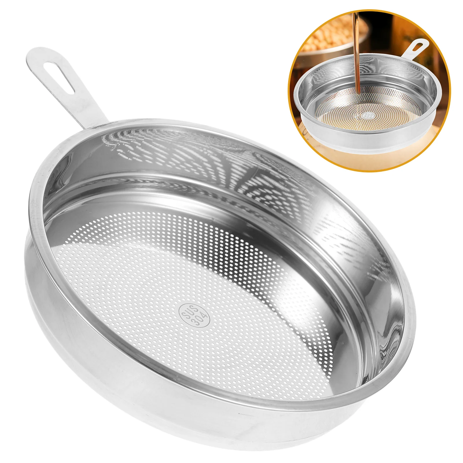 

Oil Filter Cup Accessories Strainer Stainless Steel Filters Holder Tea Mug Teapot Kitchen Container Mesh Loose Infuser