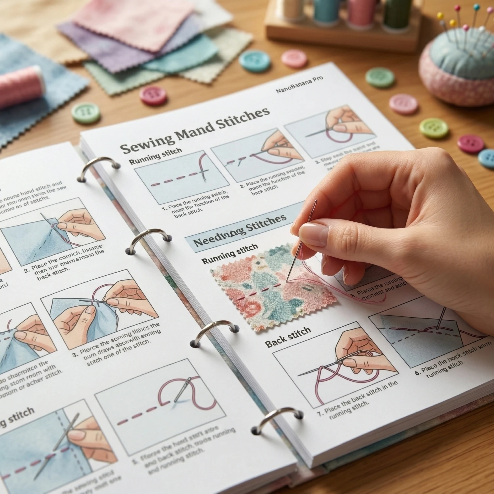 1-5PC Sewing for Beginners Gui - Embroidery Guide Book recension och pris