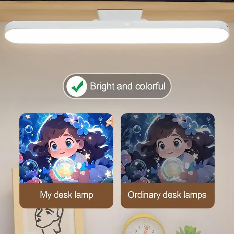 Under The Cabinet Lights Rechargeable Under Cabinet Light Adjustable Angle Lamp Dimmable Illumination For Living Room Study Room