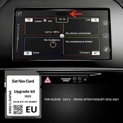 for Suzuki SX4 CROSS AFTER FACELIFT 2016 2021 Navigation SD Maps GPS 16GB Memory Card Europe