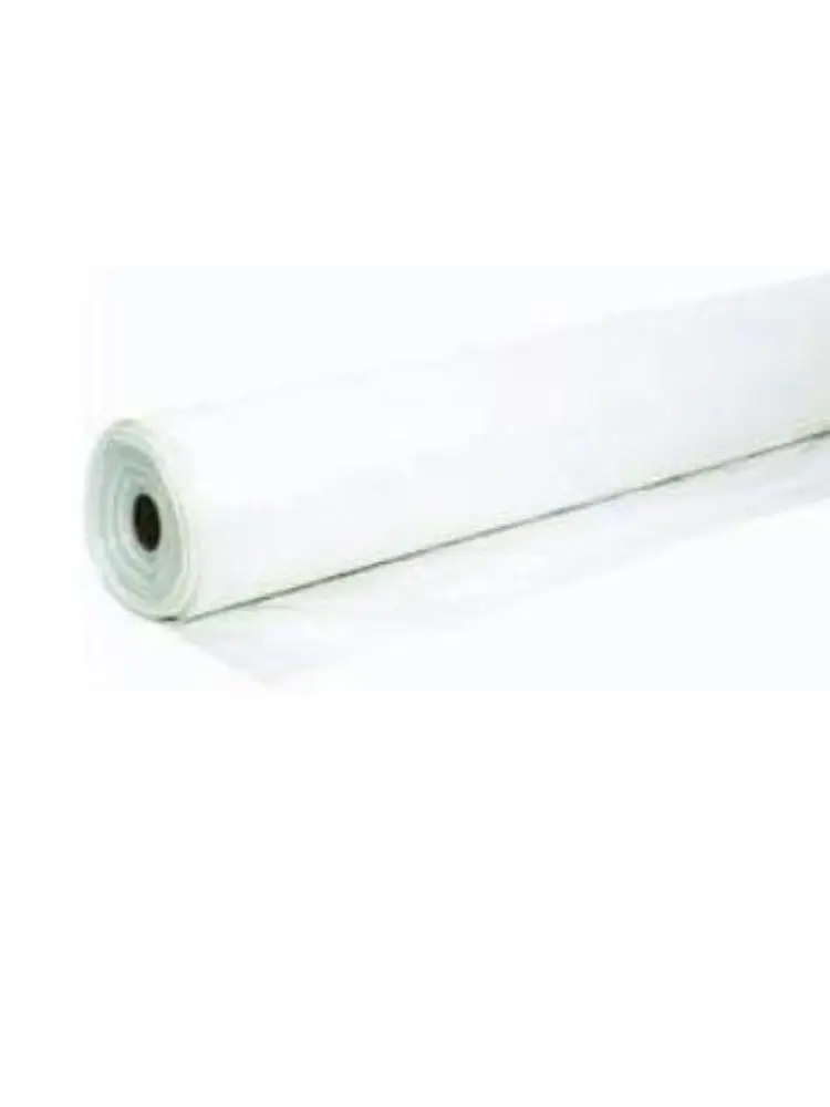 BERRY GLOBAL 825309 White Plastic Sheeting, 10' x 100