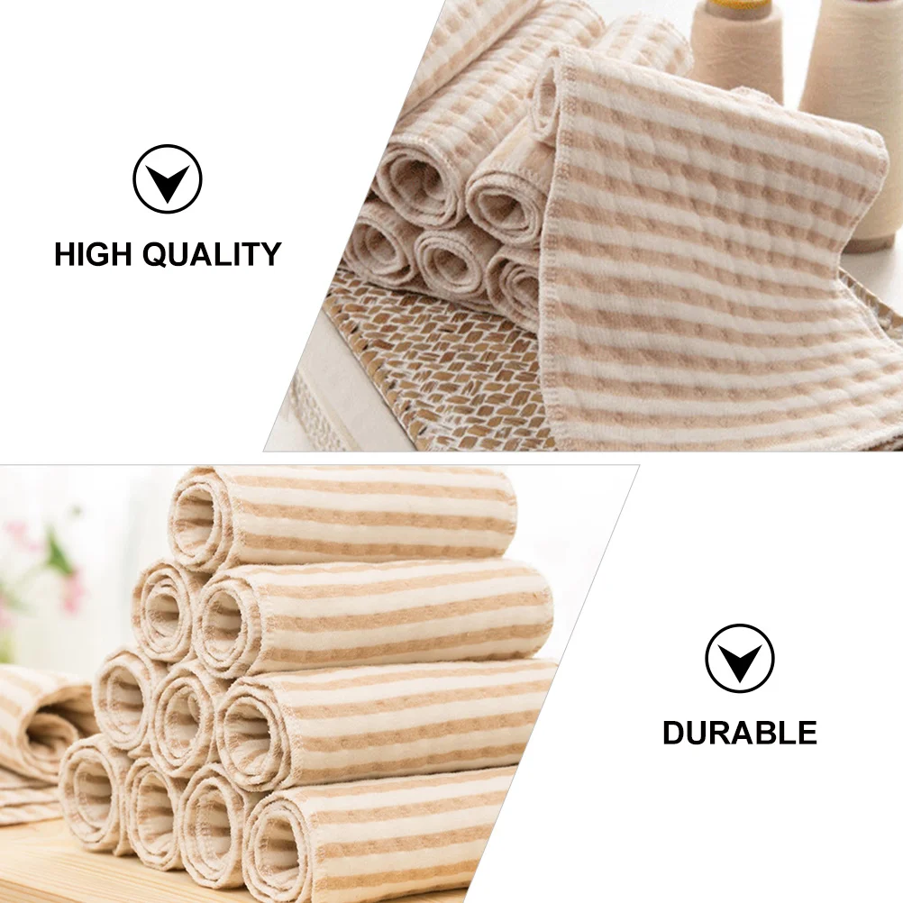 

4pcs Baby Cloth Diaper Reusable Washable Booster Pad Leak-Proof Nighttime Insert For Infants Absorbent Flat Fold Diaper Liners