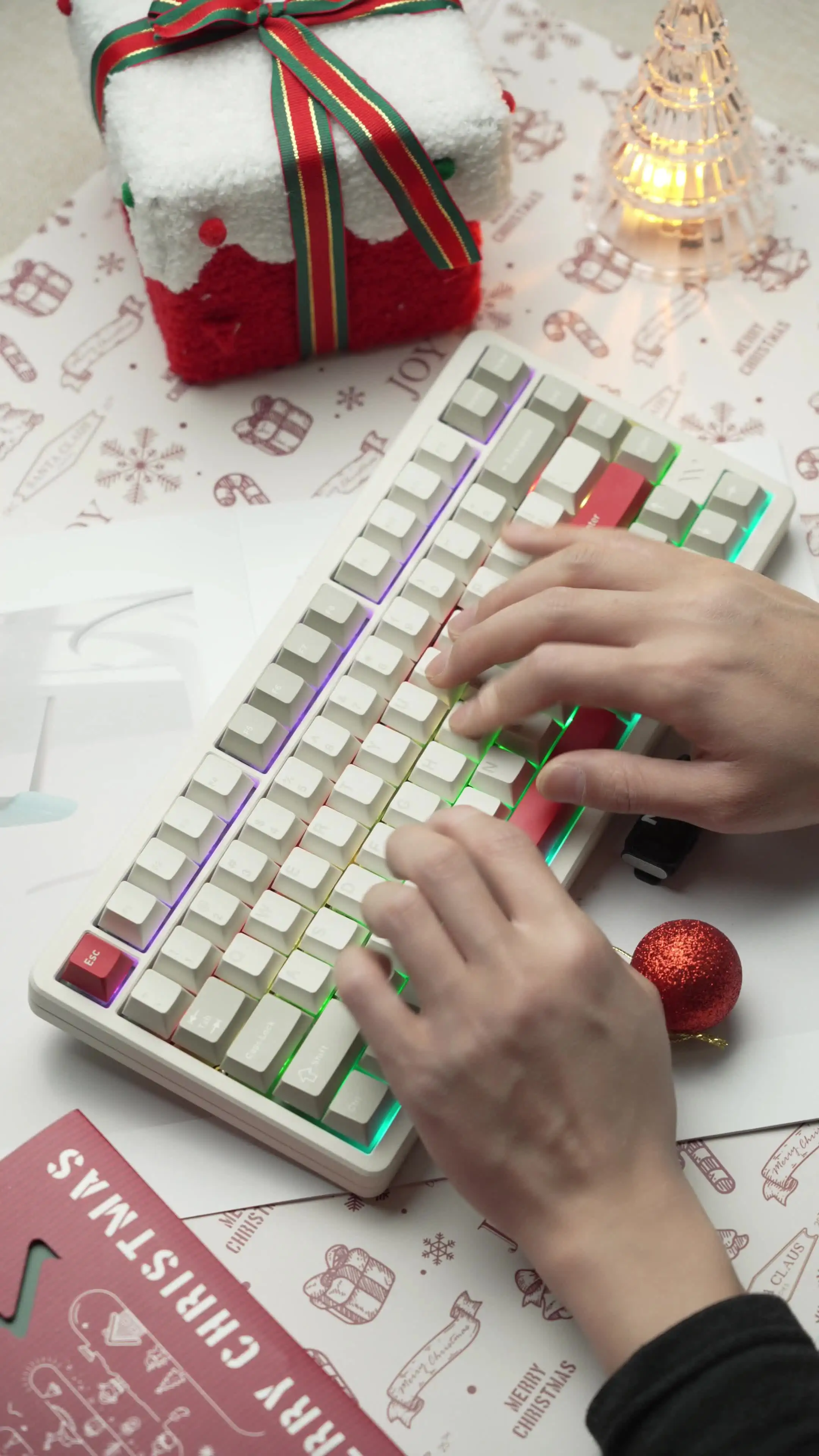  Механическая игровая клавиатура Womier SK75  беспроводная алюминиевая 81 клавиша