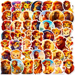 Pegatinas de dibujos animados de Disney Simba: El Rey León para niños, calcomanías de Anime bonitas, juguete de Graffiti impermeable, teléfono, bicicleta, portátil, 10/30/50 piezas