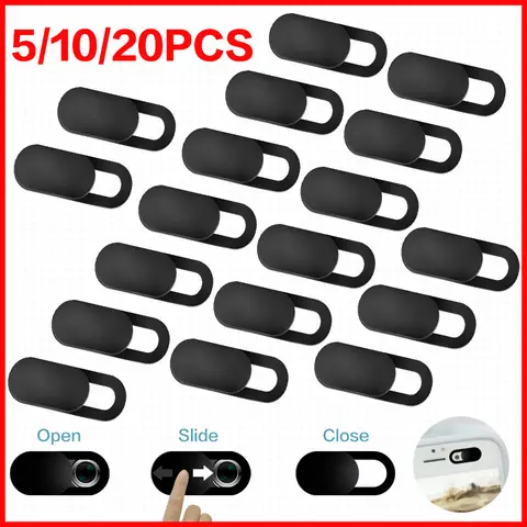 Camera Cover Sluiter Magneet Slider Plastic Webcam Cover voor iPad Tablet Web Laptop Pc Camera Mobiele Telefoon Lenzen Privacy Sticker