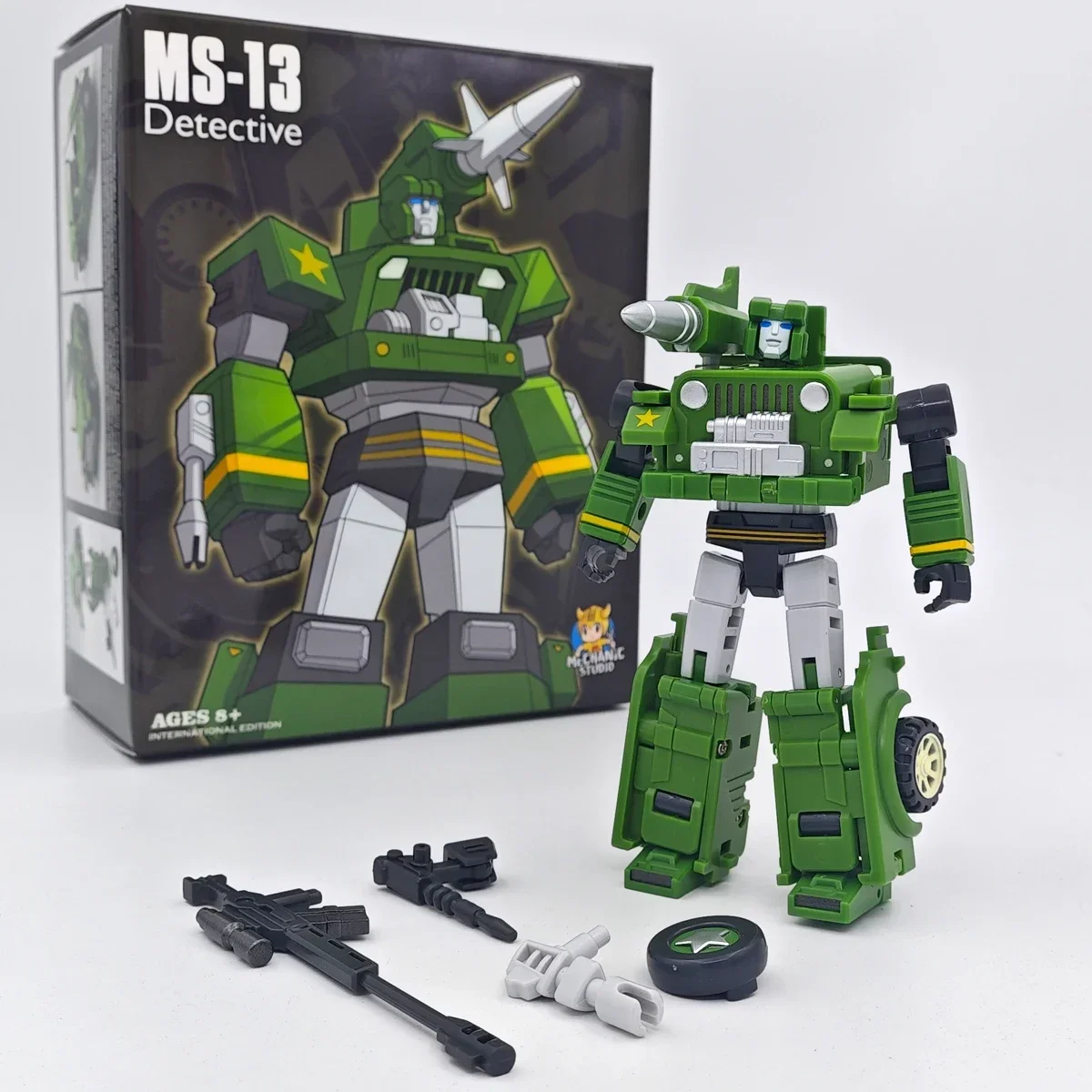 

Transformation MFT MechanicToy Planet Hot Soldiers MS13 MS-13 Hound Detective Action Figure Toy In stock