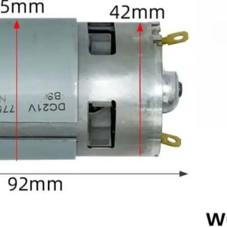 21V 775 Type Lithium Battery Lawn Mower Motor 10 Teeth Brush Trimmer For Grass Cutting Hedge Gardening Tool Replacement Part