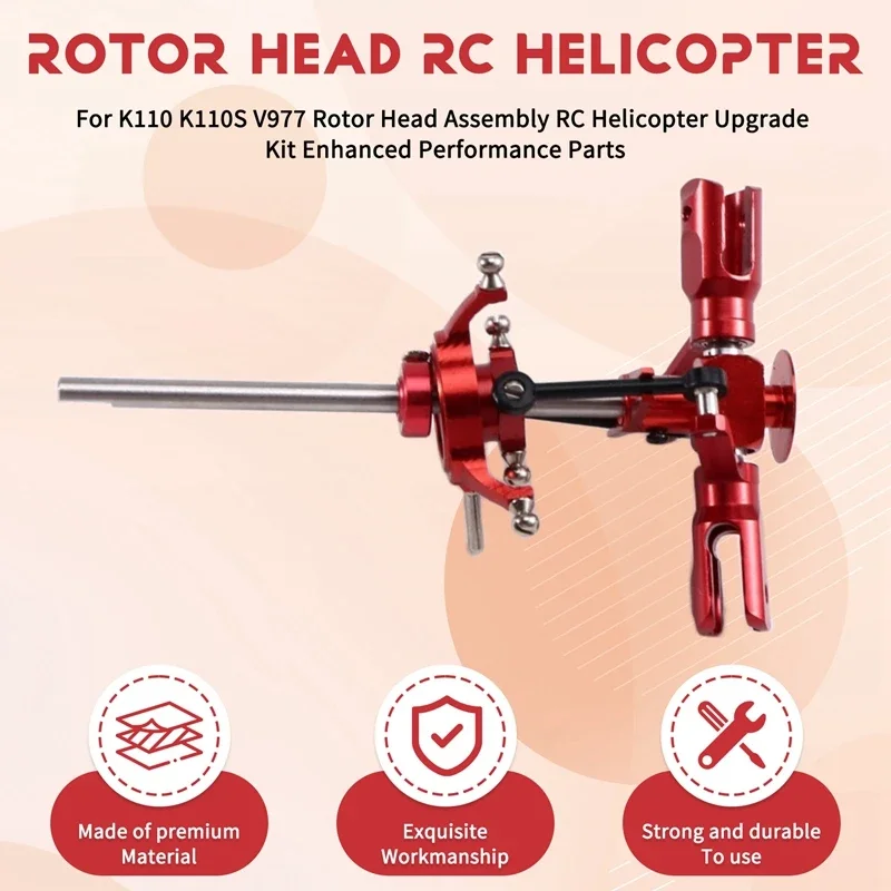 K110 K110S V977 Rotor Head Assembly RC Helicopter Upgrade Kit Enhanced Performance Parts