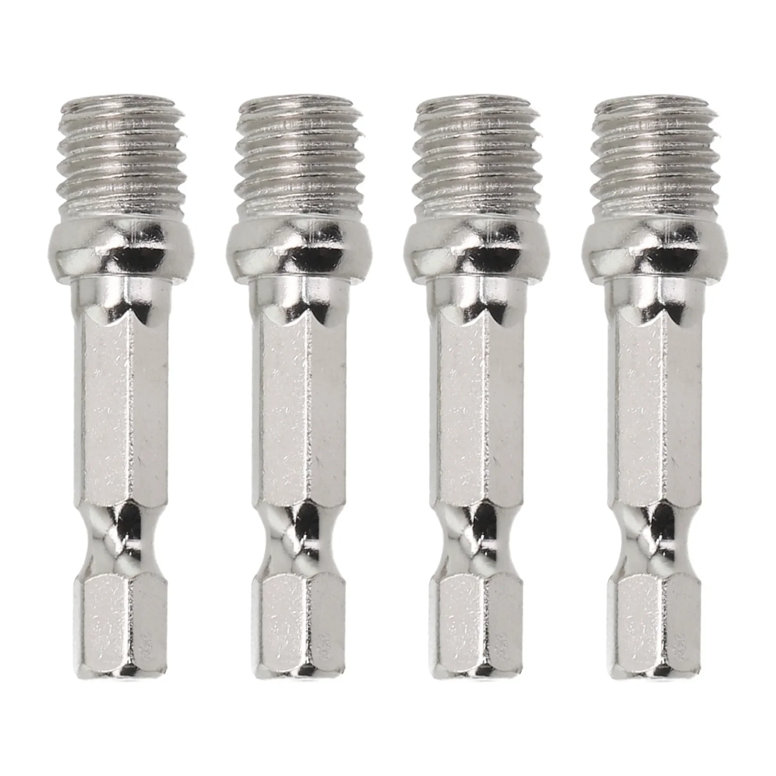 Drill Chuck Connecting Rod 1/4 2pcs Connecting Rod Adapter Hexagon Metal Material Screwdriver 6mm Shank Diameter