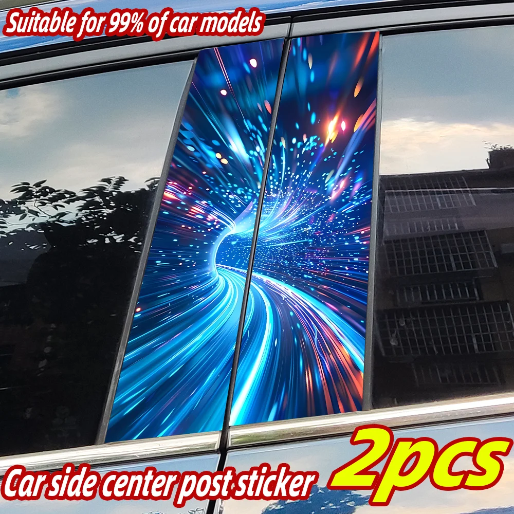 

Light Effect Car Sticker Car B-pillar Vinyl Decal Waterproof Auto Center Pillar Sticker Cover Scratches Vehicle Decor Accessorie