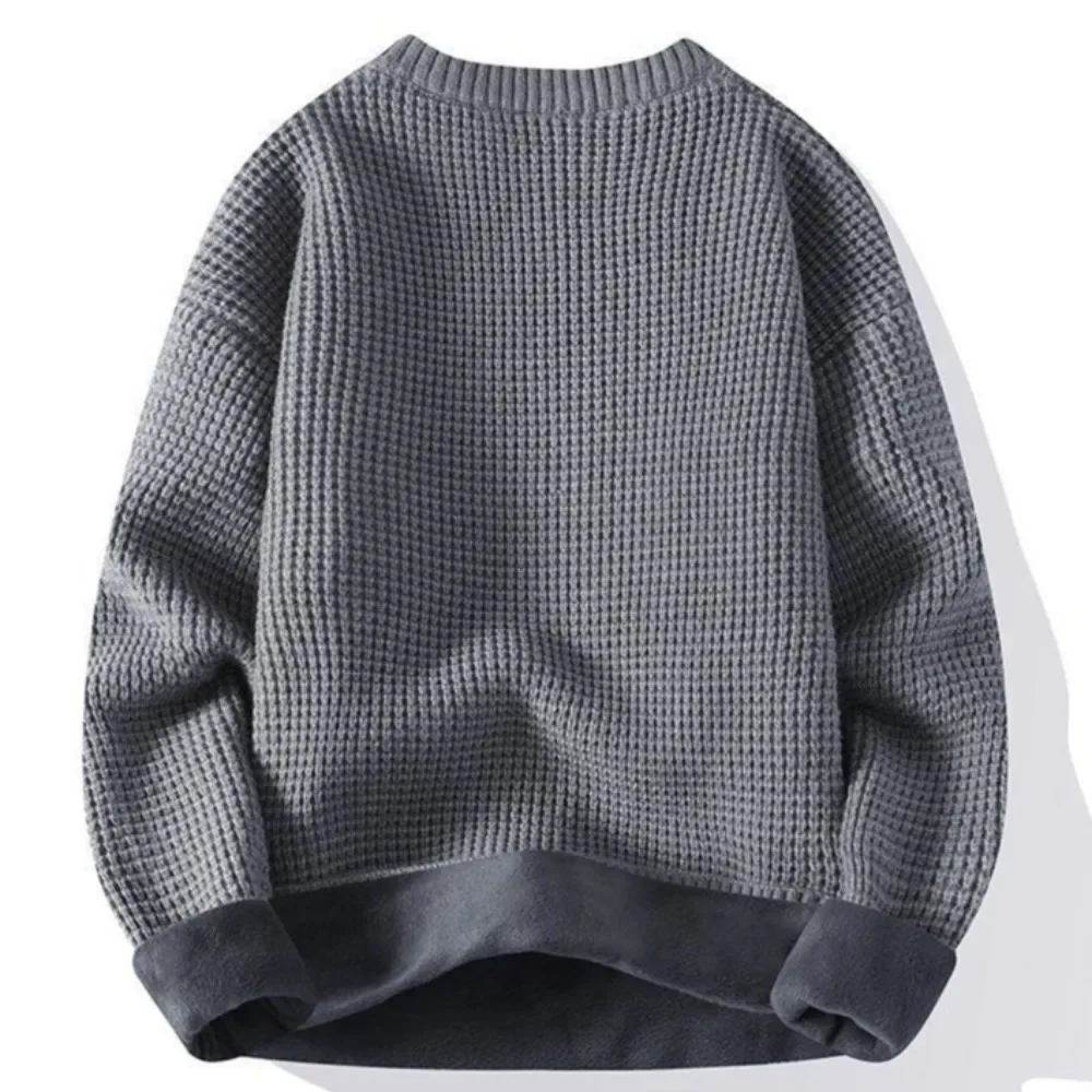 New In Solid Color Pullovers Male Long Sleeve Men's Knit Sweater Woven Streetwear Harajuku Cheap Original Designer Top Knitwear