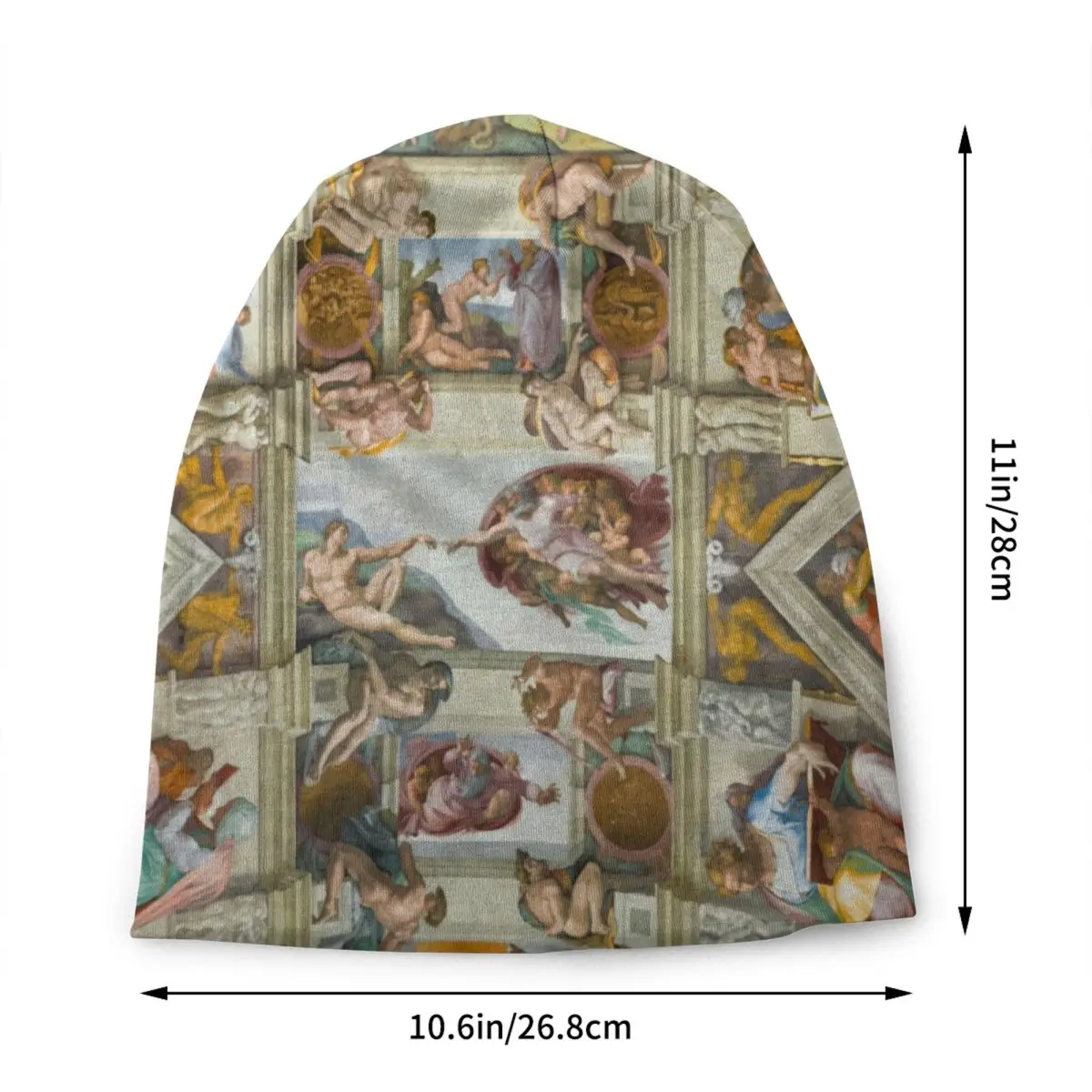 The Sistine Chapel Bonnet Hats Cool Knitting Hat For Men Women Warm Winter Michelangelo Art Skullies Beanies Caps