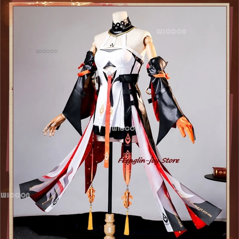 

Changli Cosplay Costume Wuthering Waves Anime Women Fashion Dress Uniform Halloween Christmas Game Party Outfit Customized