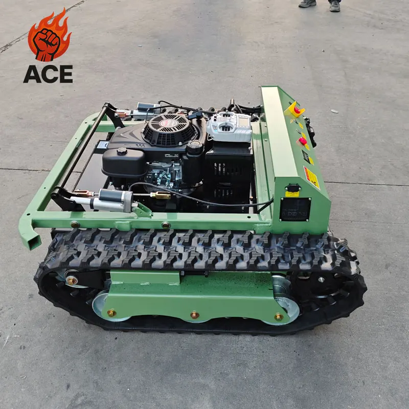 Free shipping 1200mm Diesel Crawler Lawn Mower 1000mm Grass Cutter Mulcher Multi-functional Lawn mower customized color