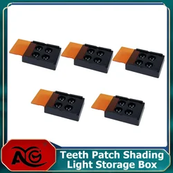 AG Dental Veneer Storage Box Teeth Patch Shading Light Storage Case Denture Retainer Molar Boxes 4 Holes/8 Holes