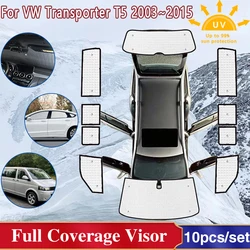 For Volkswagen VW Transporter T5 Caravelle Multivan Doubleback 2003~2015 Full Cover Sunshades Shuttle California Car Accessories