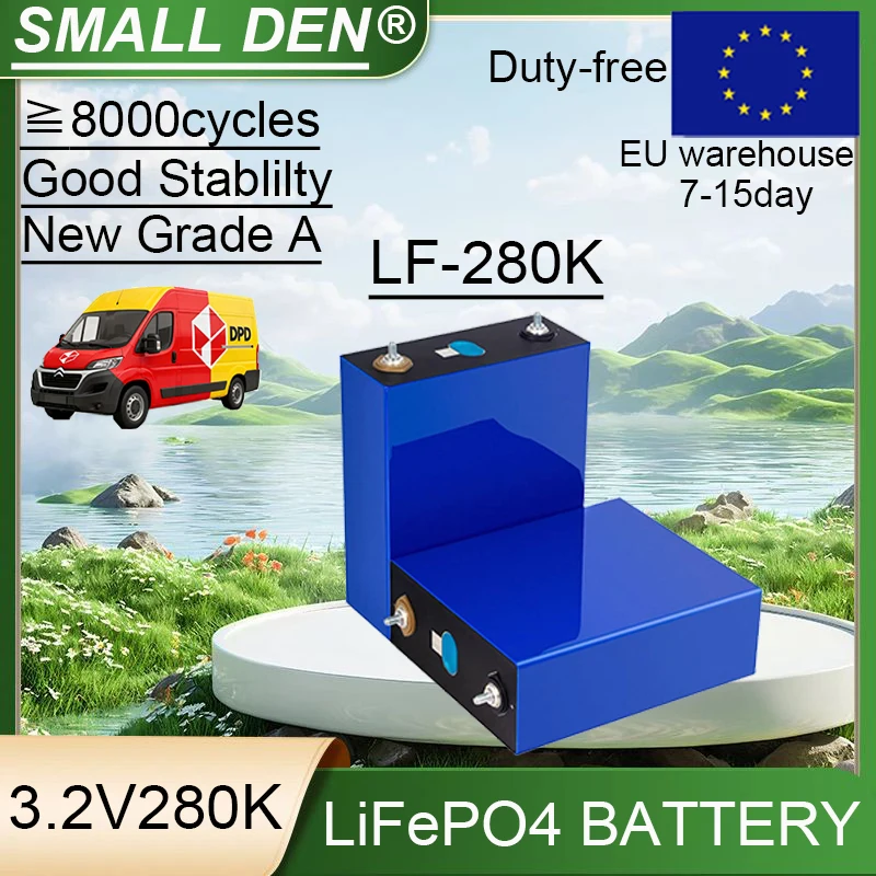 بطارية LiFePO4 3.2 فولت LF-280K فئة أ نوع جديد ≥ 8000 دورة. البطاريات القابلة لإعادة الشحن التي يتم شحنها من مستودع بولندا خالية من الرسوم #1