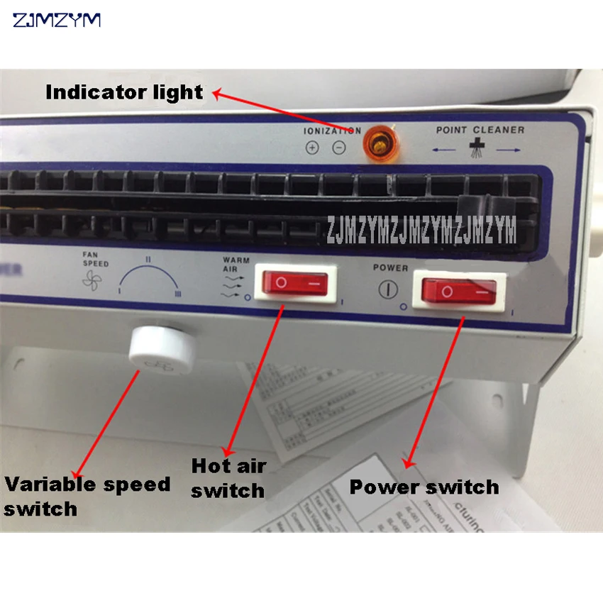 SL-028 horizontal ionized fan With heating eliminates electrostatic precipitator ion fan 110V/60Hz or 220V/50Hz