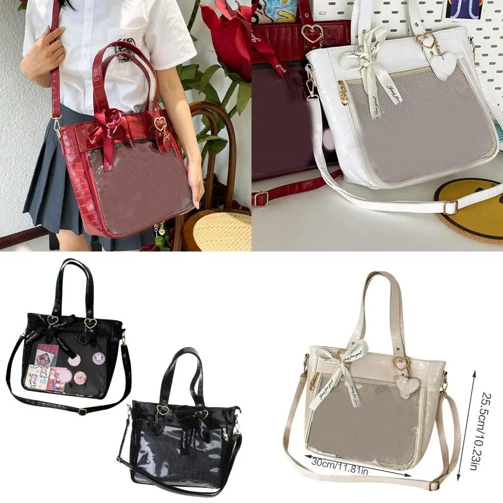

D46D Underarm Bag Transparent Bag Fashion Bag PU Handbags Crossbody Shoulder Bag
