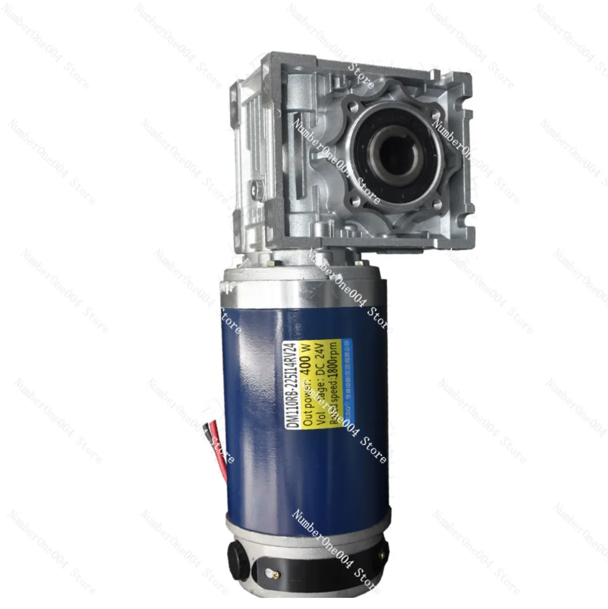 Applicable to 400W 500W 12V 24V 48V  DC motor + RV50 worm gear reducer, high torque, multi-speed