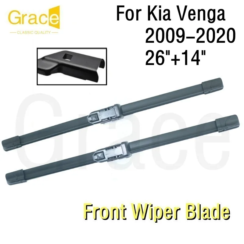 

Щетка стеклоочистителя для Kia Venga 26 "+ 14" лобовое стекло автомобиля резина 2009 2010 2011 2012 2013 2014 2015 2016 2017 2019 2020