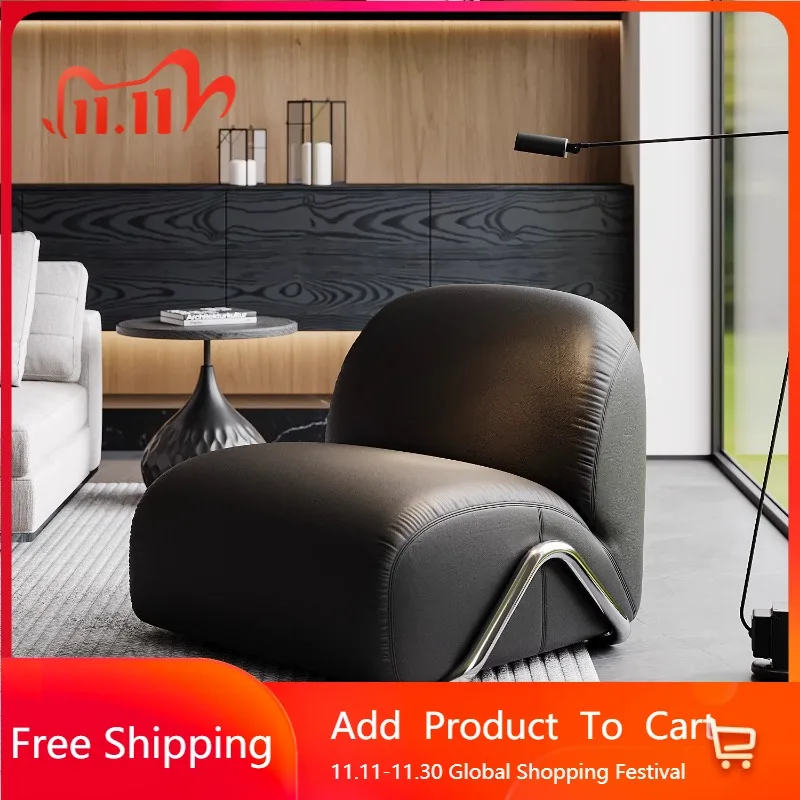 

Tumbonas Lounge Living Room Chairs Sofa Lazy Reading Leather Living Room Chairs Individual Throne Sillones Library Furniture