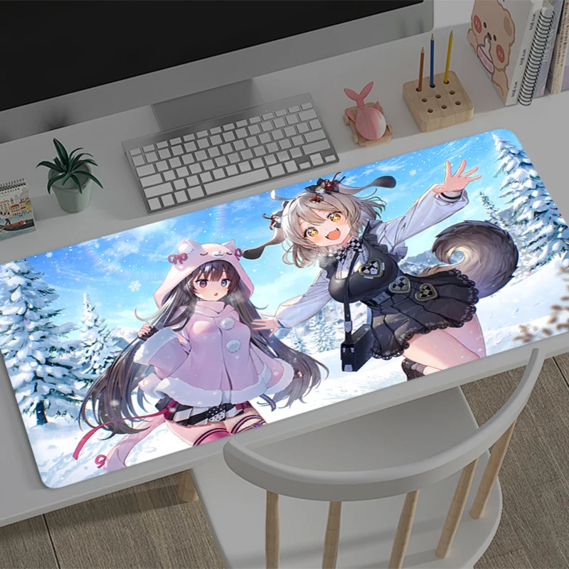 Mouse Pad Large NIKKE Gamer Keyboard Mat Pads Gaming Desk Protector Laptops Non-Slip Mousepad Deskmat PC carpet Anime Mousepad