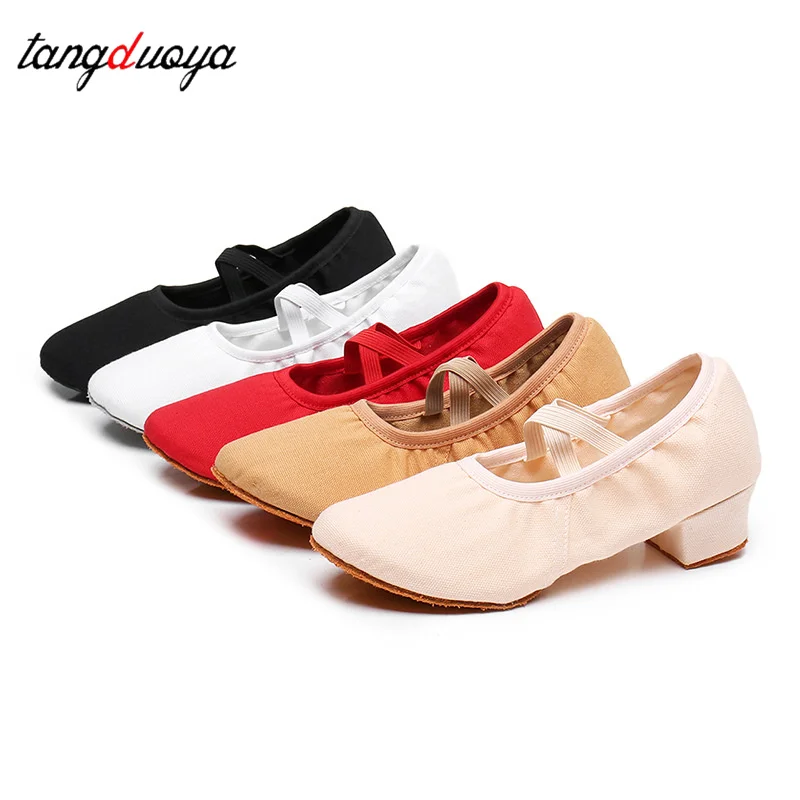 

Женская танцевальная обувь для девочек, балетная обувь для джазовой сальсы, мягкая подошва с разделенной подошвой, детские танцевальные тапочки, детские кроссовки для латинских танцев