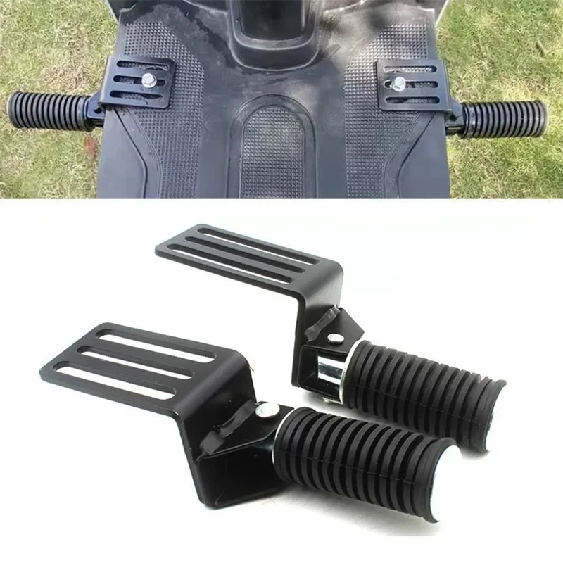 

﻿2pcs Foldable Metal Motorcycle Front Pedal Plate Electric Vehicle Foot Pedal For Enhanced Riding Experience Moto Footstep Parts