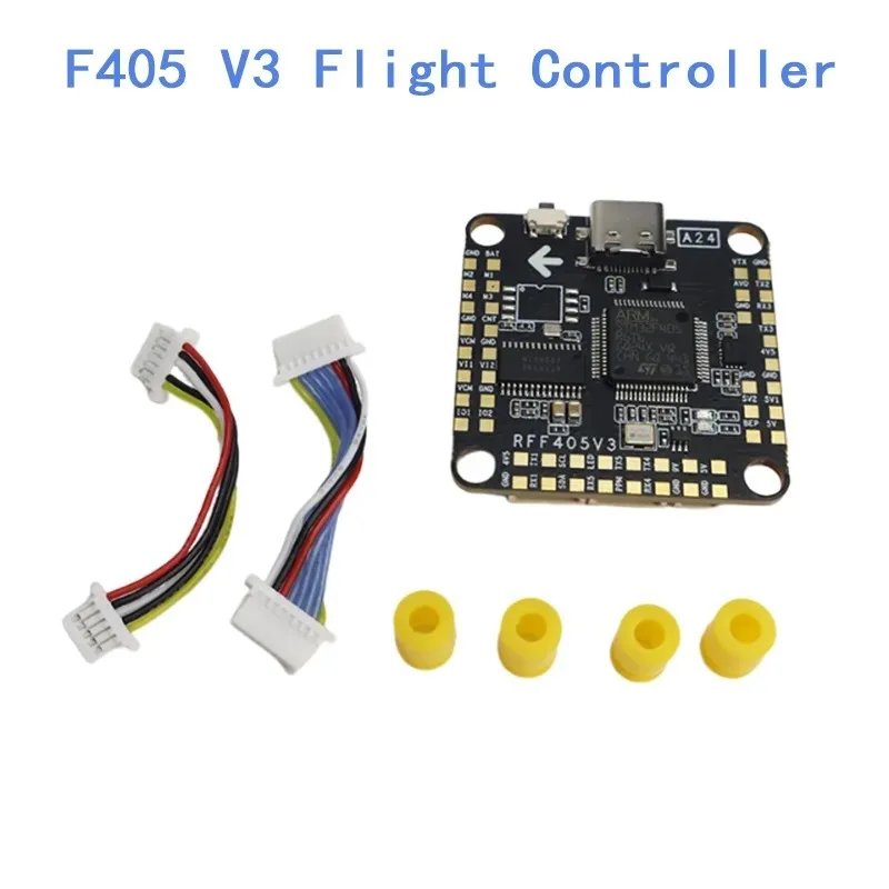 RockFlight RFFC F405 V3 وحدة تحكم في الطيران / F4 V3 FC + 60A 4in1 BLheli_S ESC لـ RC FPV Racing Drone Quadcopter Expand