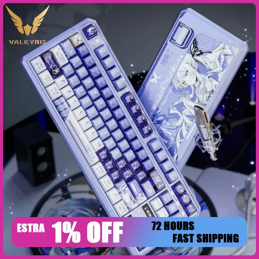 VALKYRIE VK87 V2 Max Mechanical Keyboard Wireless Tri Mode Dual 8k GASKET Structure Rapid Trigger Low Latency Gaming Keyboard