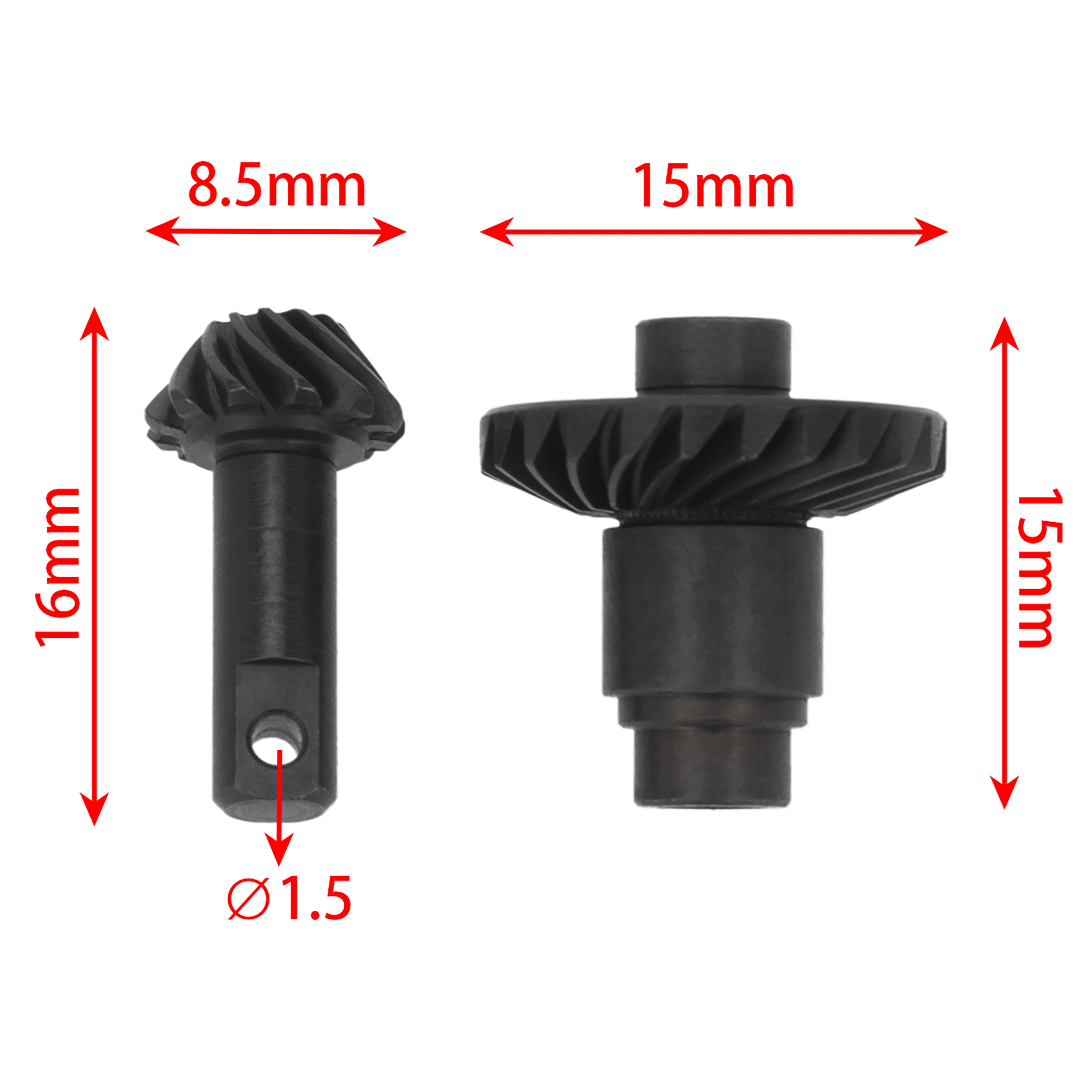MEUS Racing 12-22T TRX4M Overdrive Differential Gear Helical Diff Gears Set for TRX4M Bronco Defender K10 F150 1/18 RC CAR view 4