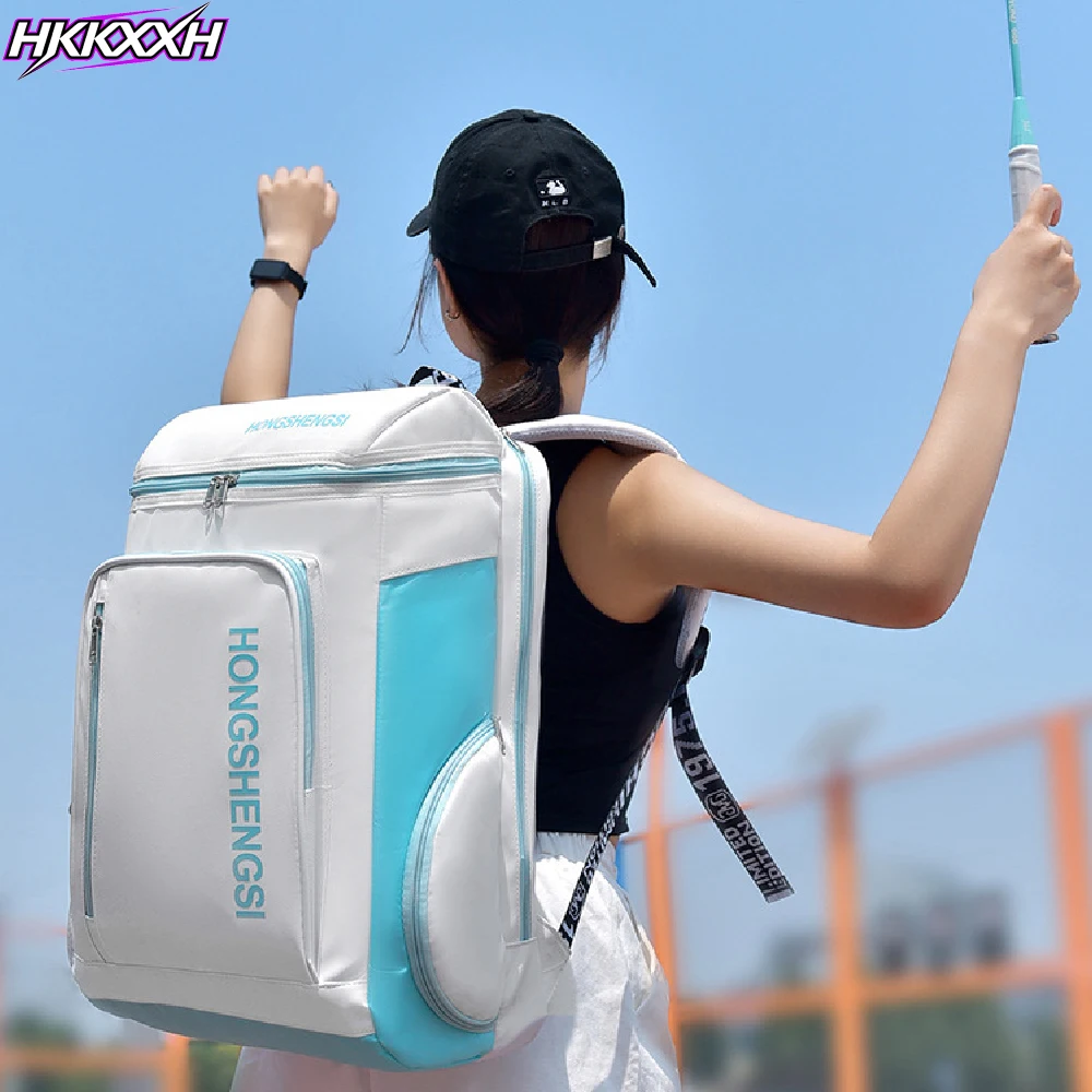 1PCS Tennis Bag Holds 2 Rackets, Professional Tennis Bags for Women, Tennis Backpack with Ventilated Shoe Compartment