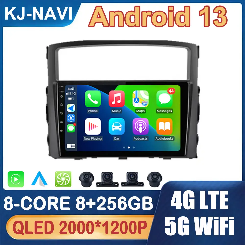 

Android 14 Car Radio Multimedia Player for Mitsubishi Pajero 4 V80 V90 2006 - 2014 QLED DSP IPS Navigation Wireless Carplay