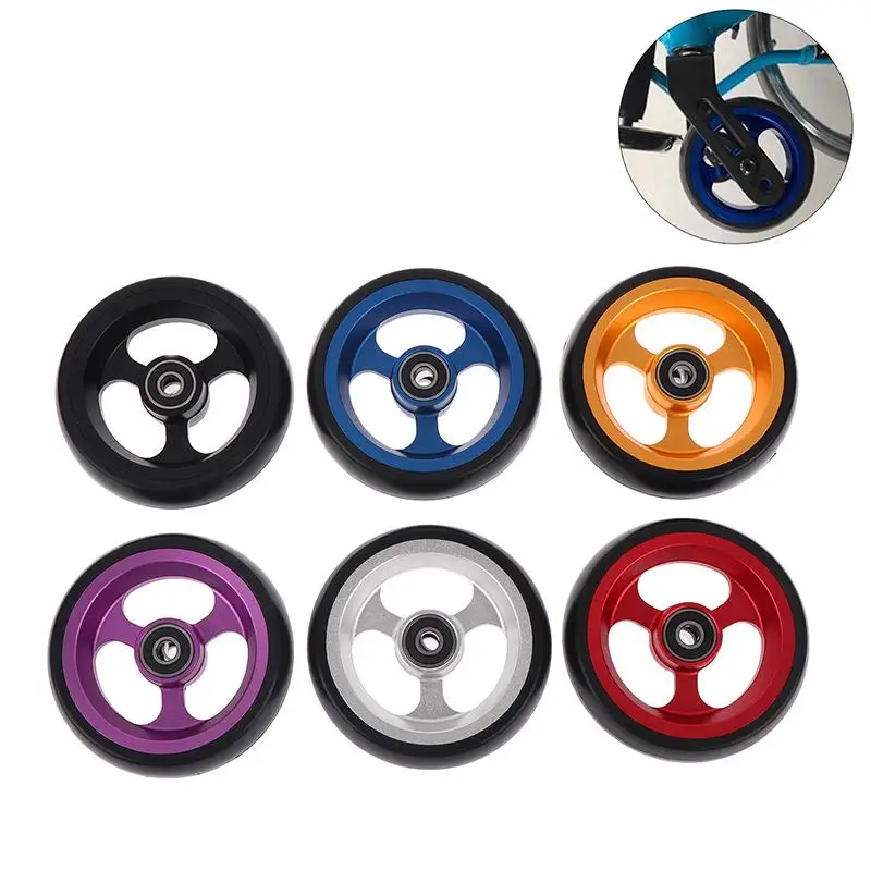 1Pcs Wheelchair Front Caster Wheels 4 Inch Replacement Rollers With Bearings Universal Fit For Manual Wheelchairs view 3