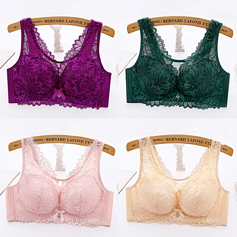 Sexy Bra Lace Women\'s Bra Push Up Underwear Women Lingerie Confortable Bras Embroidery Thin Bralette Female B C D Cup