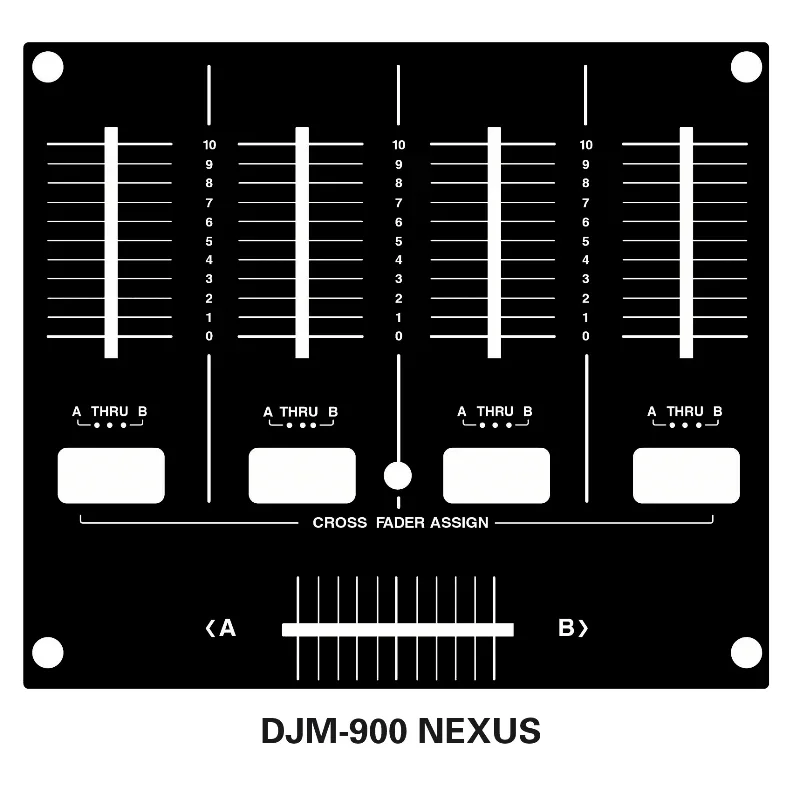 Pioneer Mixer DJM-900 NEXUS SRT NXS2 Fader Panel Protection Film Not ironing plate