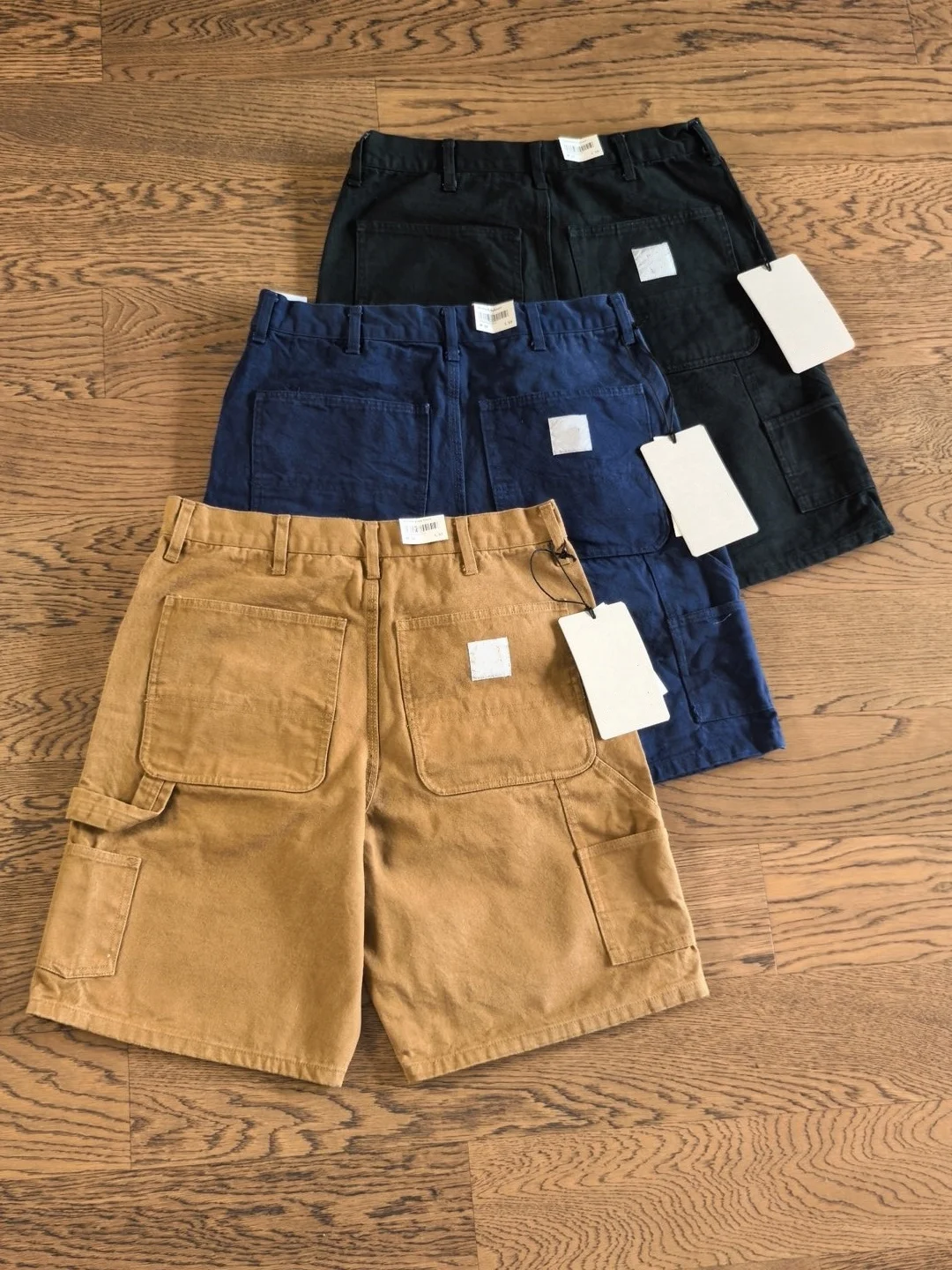 

Американские ретро-шорты в стиле стритвир и рабочей одежды, повседневные, с двойными наколенниками, с множеством карманов, прямого кроя, для лесорубов