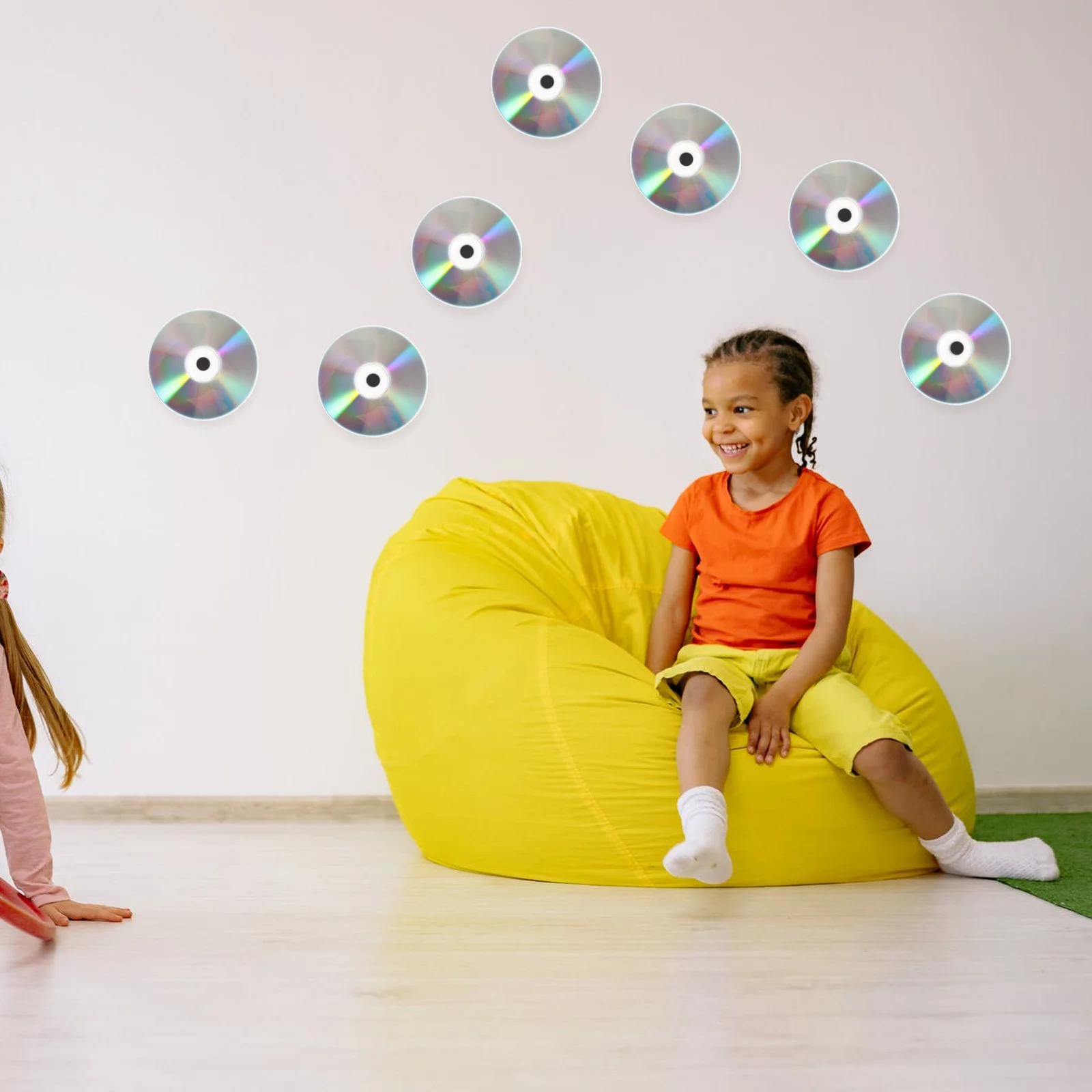 50 قطعة أقراص Cd الزخرفية DIY بها بنفسك اليدوية متعددة الوظائف المواد الحرفية الإبداعية التعليم المبكر لتقوم بها بنفسك أقراص لوازم ل #2