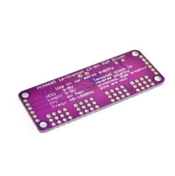 Interfaccia PWM/Servo Driver-I2C a 12 bit a 16 canali PCA9685 o servo shield modulo Raspberry pi shield