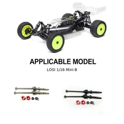 Albero CVD posteriore resistente e durevole in acciaio per 1/16 LOSI Mini-B Mini-T RC Car Part RC accessori per auto parti di ricambio