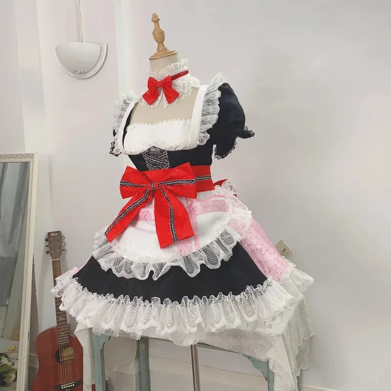2025COS-HoHo Lovelive Yazawa Niko فستان الخادمة أنيق مثير جميل موحدة تأثيري حلي هالوين كرنفال حفلة الزي النساء #3