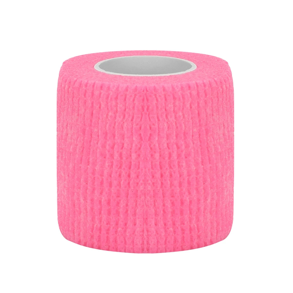 5cmx1.8m Tattoo Bandage Tape Self-Adhesive Tattoo Grip Wraps Elastic Finger Wrist Protection Sweat Absorbing for Tattoo Machine