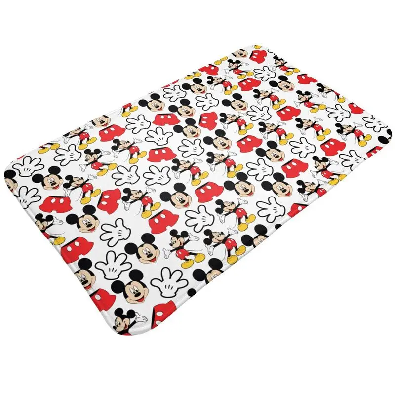 Custom Anime Tv Mickey Mouse Floor Door Kitchen Bath Mats Anti-Slip Indoor Doormat Bedroom Balcony Entrance Rug Carpet Footpad