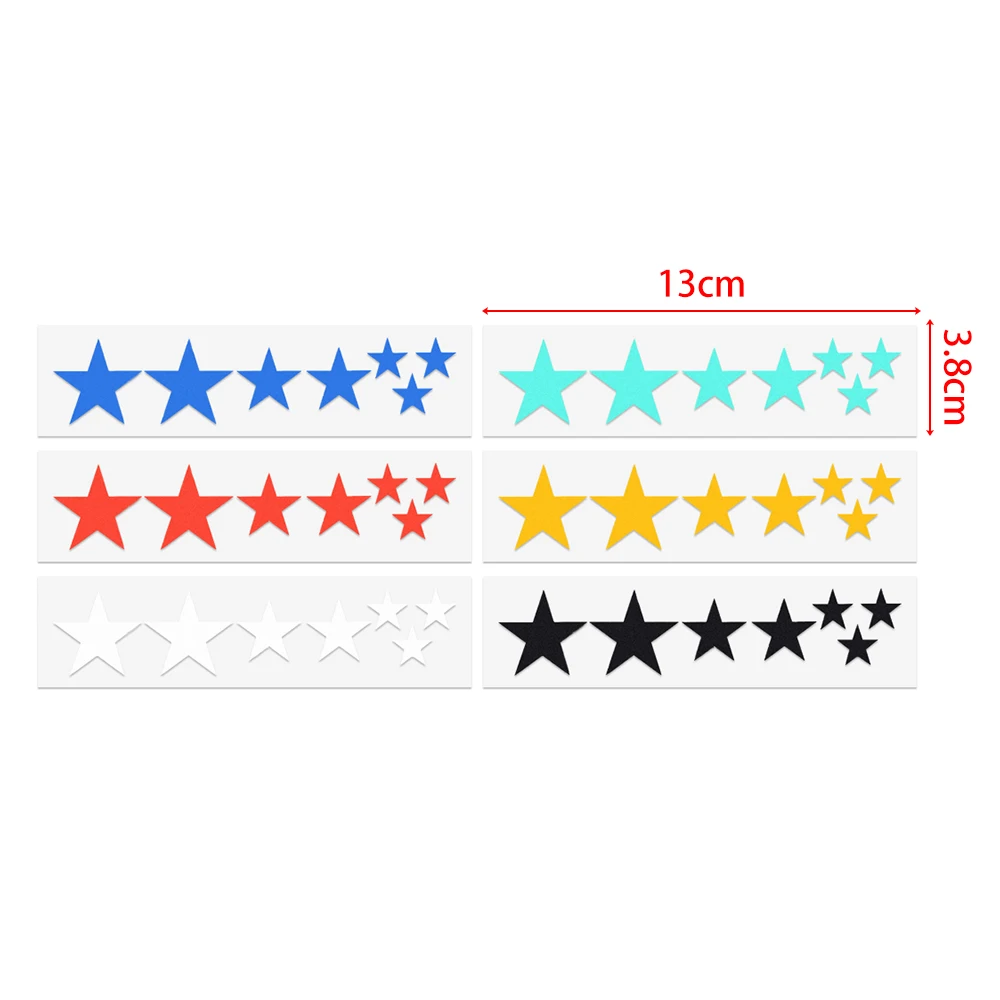 2 Sheets Reflective Bike Stickers Fluorescent Stars MTB Bicycle Reflector Frame Wheel Sticker Cover Scratching Cycling Tools