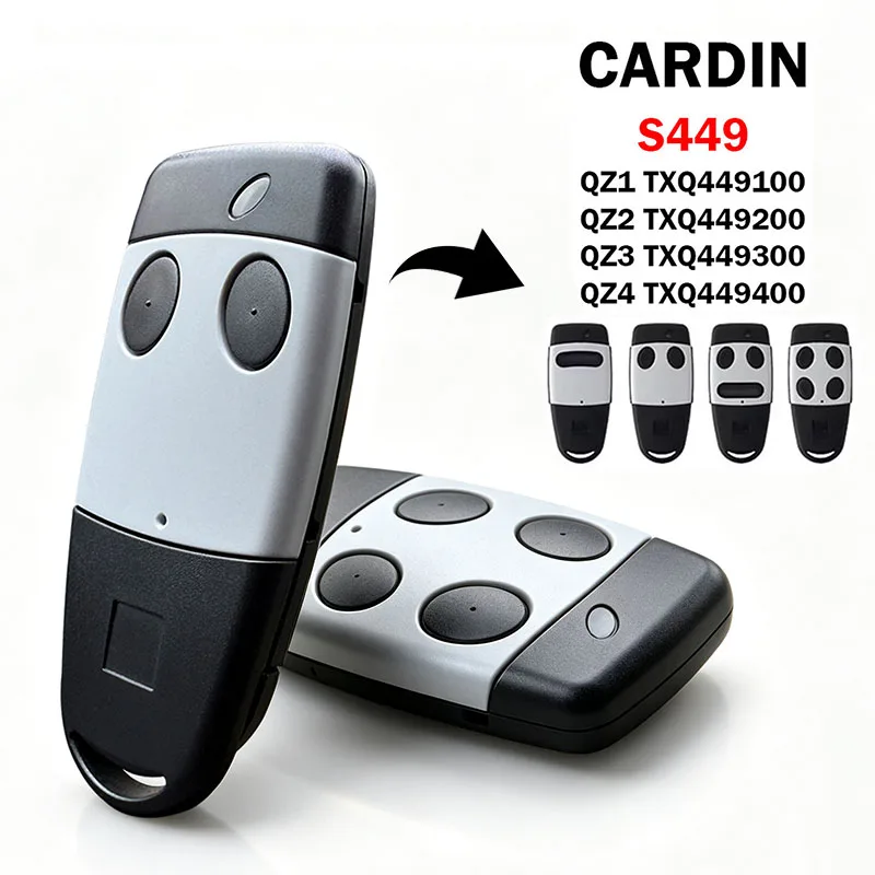 cardin-s449-qz1-qz2-qz3-qz4-controle-remoto-para-porta-de-garagem-433mhz-cardin-txq449100-txq449200-txq449300-txq449400-abridor-remoto-de-portao