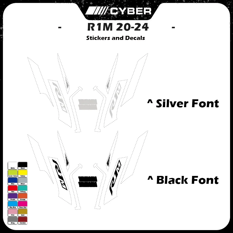 For YAMAHA R1M 2020 2021 2022 2023 2024 YZFR1M 2023 New Motorcycle Fairing Shell Custom Decal Sticker Full Vehicle Sticker