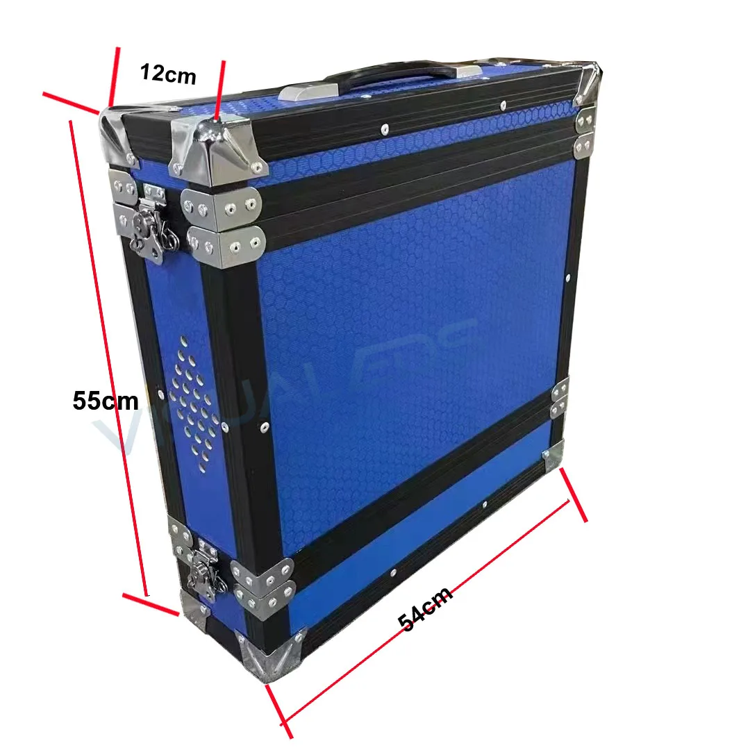 2U Flight Case LED Video Processor Aluminum Flight Case Storage Box can support Novastar MCTRL4K, VX16S CVT4K Vdwall LVP615S,